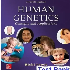 Test Bank for Human Genetics: Concepts and Applications
